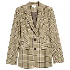 Topshop Plaid suit jacket Blazer